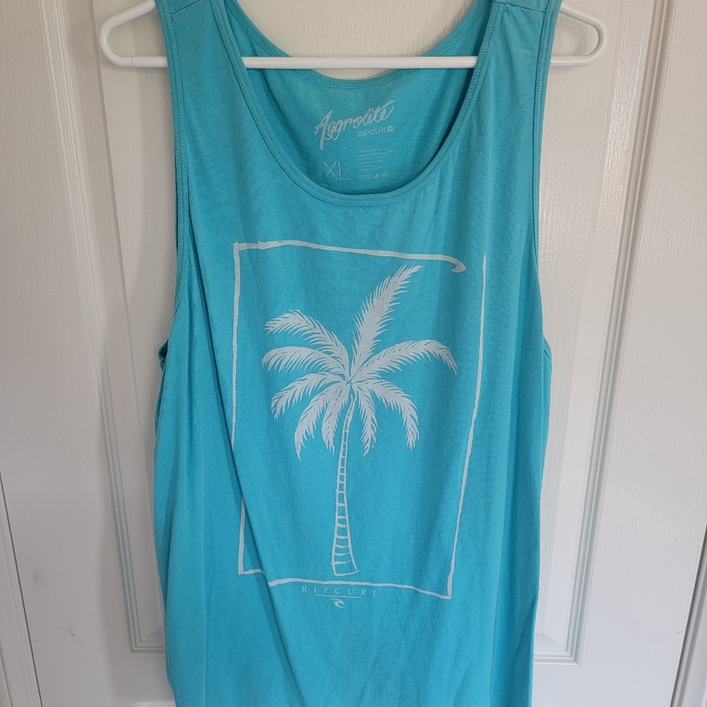 Light Blue Rip Curl Tank Top